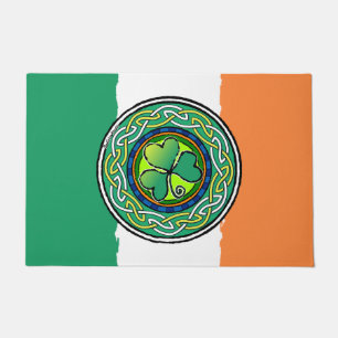 Irish shamrock doormat