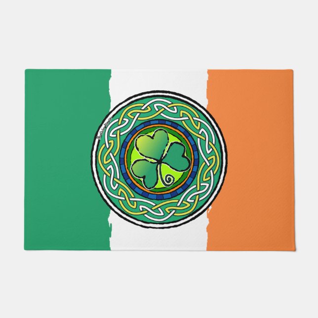 Irish shamrock doormat (Front)