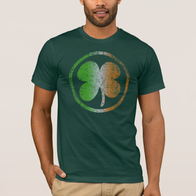 Irish Shamrock Fade T-Shirt (Front)