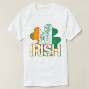 Irish Shamrock Flag T-Shirts (Distressed)
