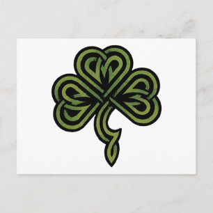 Irish Shamrock Gift Postcard