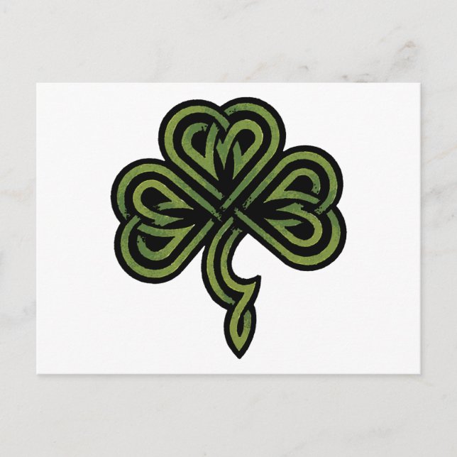 Irish Shamrock Gift Postcard (Front)