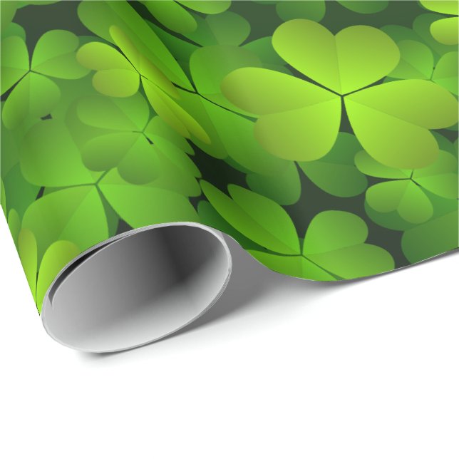 Irish Shamrock Gift Wrap (Roll Corner)