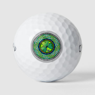 Irish shamrock golf balls