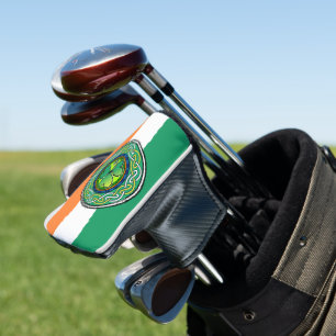Irish shamrock golf head cover