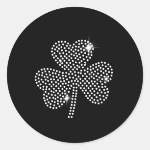 Irish Shamrock Green Clover St Patricks Day And Pa Classic Round Sticker