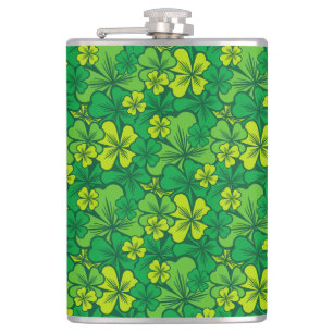Irish - Shamrock Hip Flask
