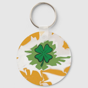 Irish shamrock key ring