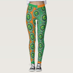 Irish shamrock leggings