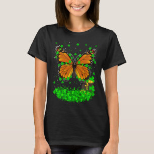 Irish Shamrock Leprechaun Butterfly St Patrick's D T-Shirt