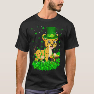 Irish Shamrock Leprechaun Cheetah St Patrick's Day T-Shirt