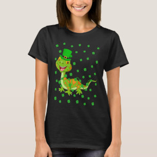 Irish Shamrock Leprechaun Gecko St Patrick's Day T-Shirt