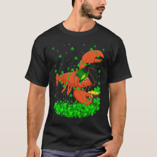 Irish Shamrock Leprechaun Lobster St Patrick's Day T-Shirt