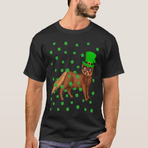 Irish Shamrock Leprechaun Mink St Patrick's Day T-Shirt