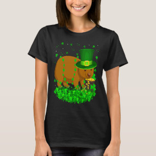 Irish Shamrock Leprechaun Wombat St Patrick's Day  T-Shirt