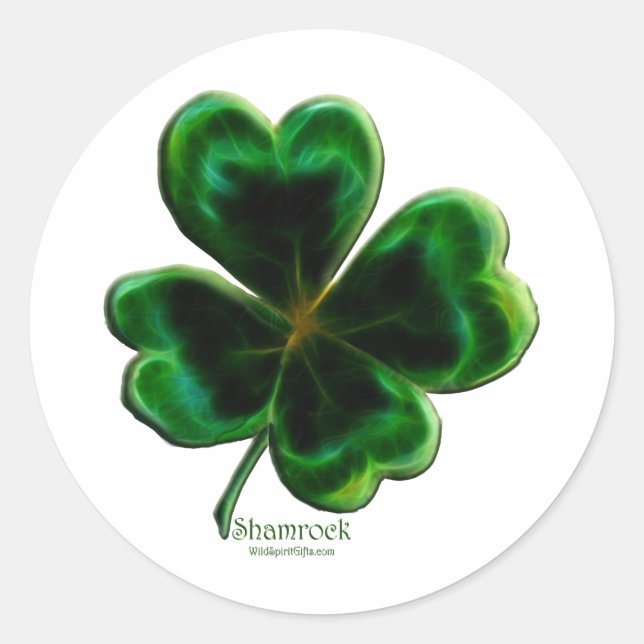 Irish Shamrock Lucky Clover Sticker Series (Front)