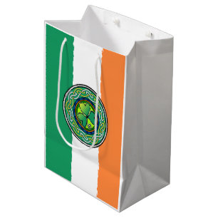 Irish shamrock medium gift bag