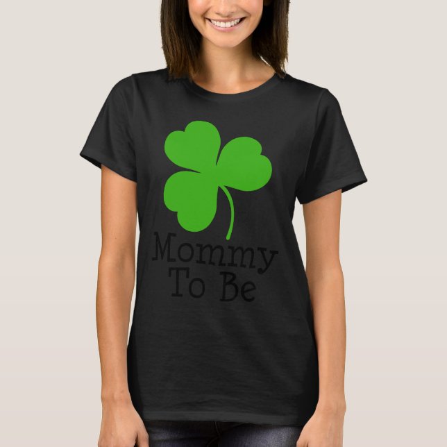 Irish Shamrock Mummy To Be Pregnancy Tee (Front)