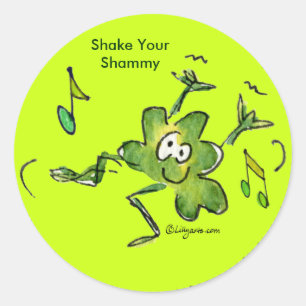 Irish Shamrock n Roll 03 Sticker