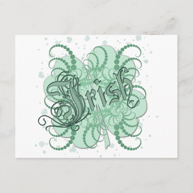 Irish Shamrock Postcard (Front)