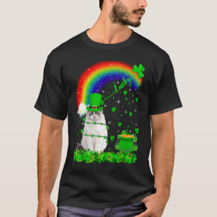 Irish Shamrock Rainbow Lucky Ragdoll Cat St Patric T-Shirt