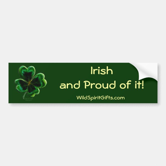 Irish Shamrock Series Bumper Sticker (Front)