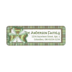Irish Shamrock St. Patrick's Address Label 2