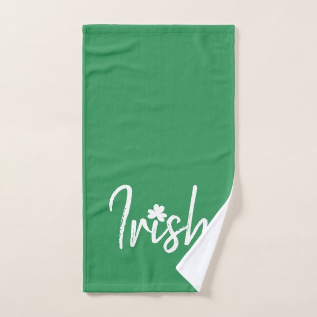 Irish Shamrock St Patricks Day      Bath Towel Set (Hand Towel)