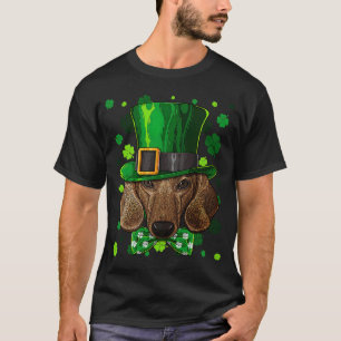 Irish Shamrock St Patrick's Day Dachshund Cool T-Shirt