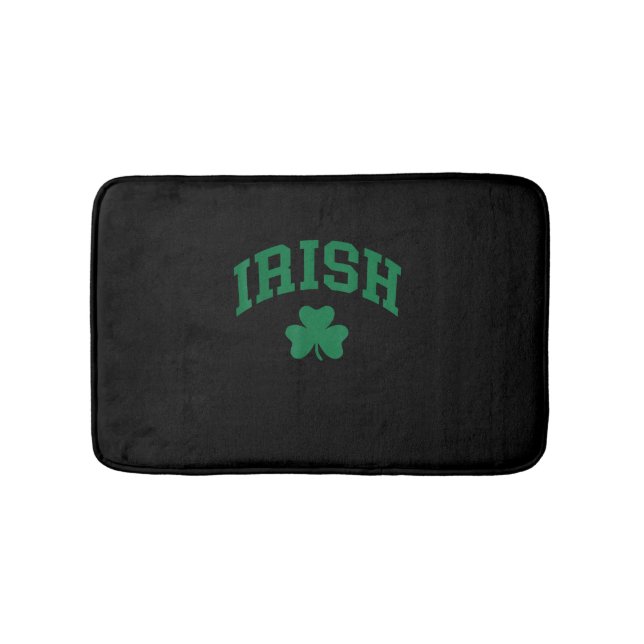 Irish Shamrock St Patricks Day Ireland Pride Irish Bath Mat (Front)