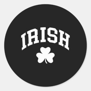 Irish Shamrock St Patricks Day Ireland Pride Irish Classic Round Sticker