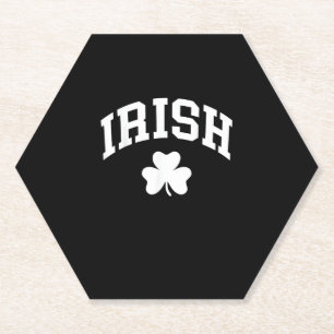 Irish Shamrock St Patricks Day Ireland Pride Irish Paper Coaster