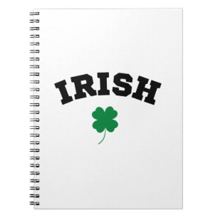 Irish  Shamrock St Patrick's Notebook