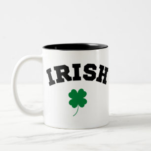Irish  Shamrock St Patrick's Two-Tone Coffee Mug