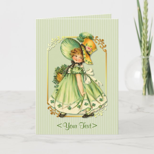 Irish Shamrock Stroll - Personalise Card (Front)