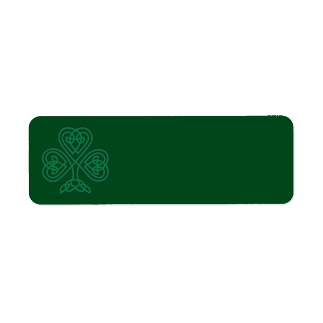 IRISH SHAMROCK SYMBOL ADDRESS LABELS (Front)