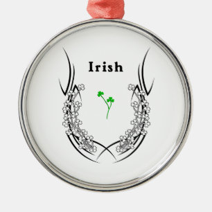 Irish Shamrock Tattoo Metal Tree Decoration
