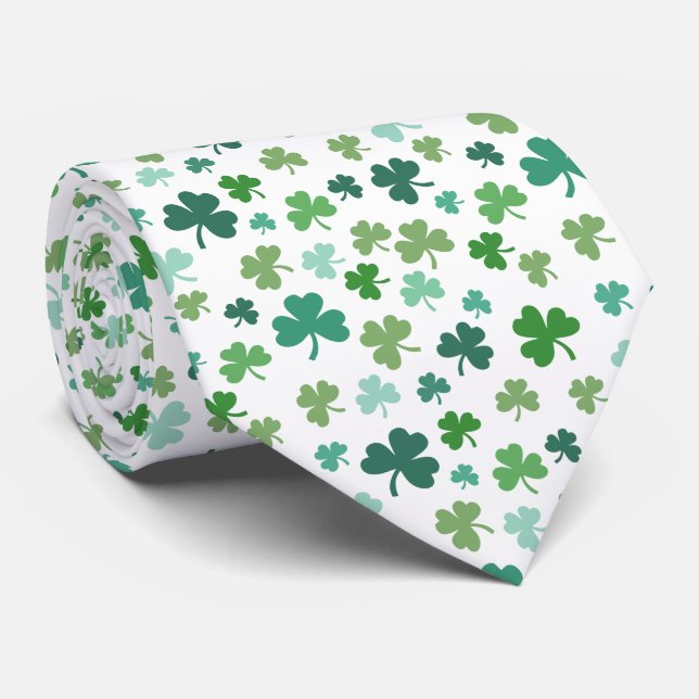 Irish Shamrock Tie (Rolled)