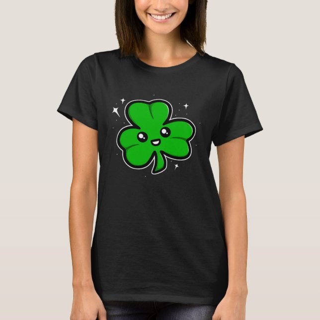 Irish Shamrock Tie Dye Happy St Patrick s Day Go L T-Shirt (Front)