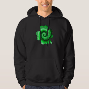 Irish Shamrock Tie Dye Happy St Patrick's Day Go L Hoodie