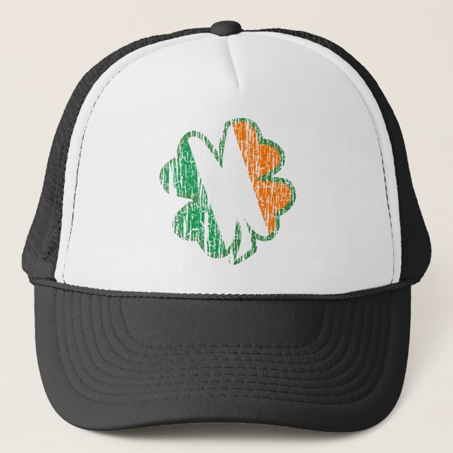 Irish Shamrock Trucker Hat (Front)
