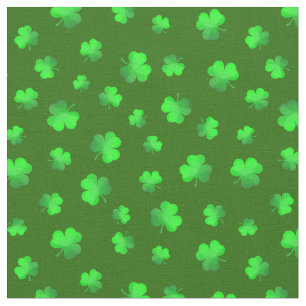 Irish Shamrocks Clover Saint Patricks Day Fabric