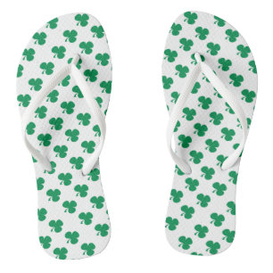 Irish Shamrocks Clovers Flip Flops