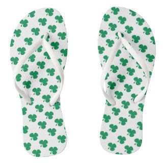 Irish Shamrocks Clovers Flip Flops