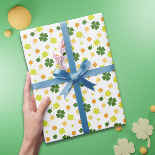 Irish Shamrocks Clovers  Wrapping Paper
