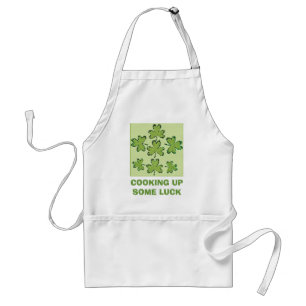 IRISH SHAMROCKS COOKING UP SOME LUCK STANDARD APRON