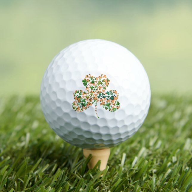 Irish Shamrocks Golf Balls (Insitu Tee)