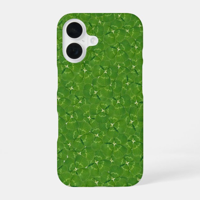 Irish Shamrocks iPhone 16 Case (Back)