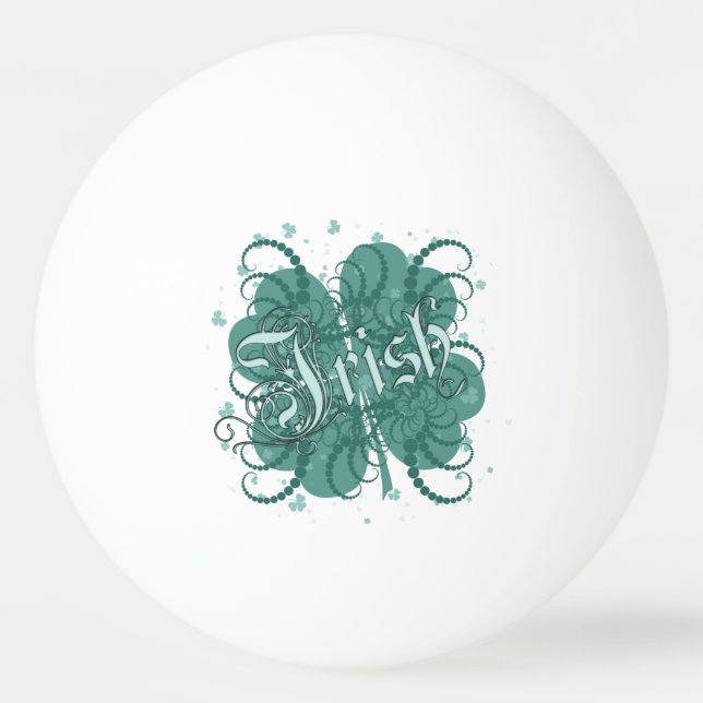 Irish Shamrocks Ping Pong Ball (Front)
