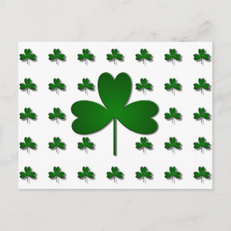 IRISH SHAMROCKS POSTCARD